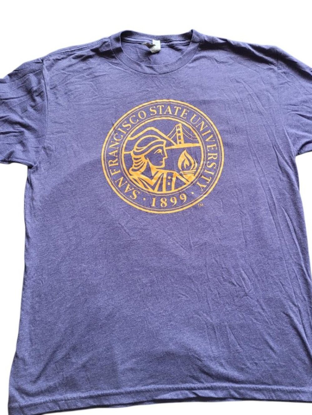 San Francisco University Short Sleeve Tee Blue Size L